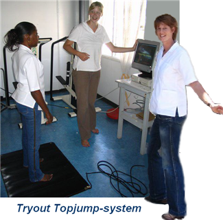 Instructie en tryout Topjump-system